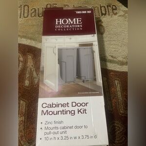 Cabinet Door Mounting Kit for Pull-out Trash Bins NEW